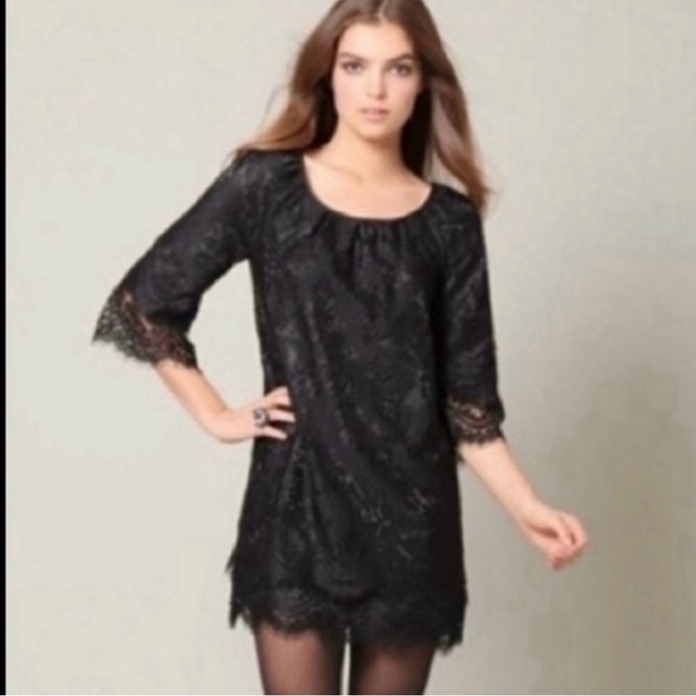 Leifsdottir Black Lace Dress